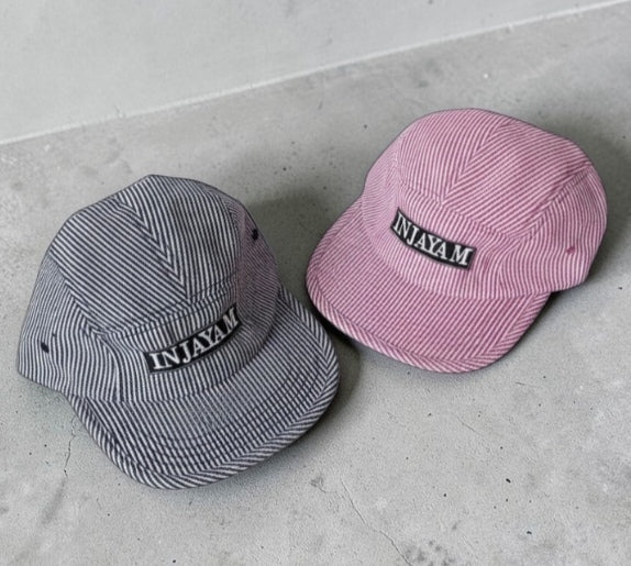 INJAYAM Striped Camp Cap – Pink